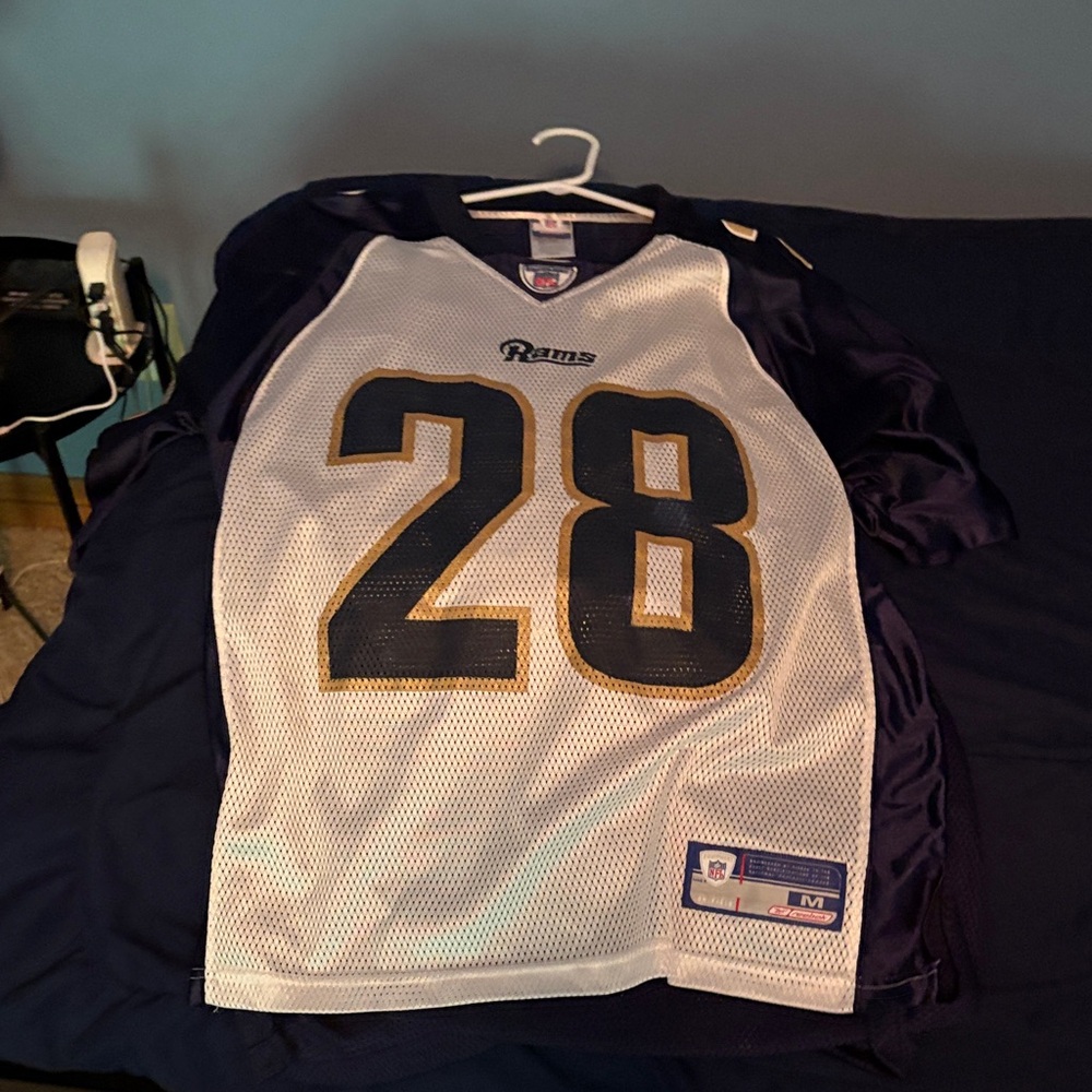 Rams Navy and White Jersey